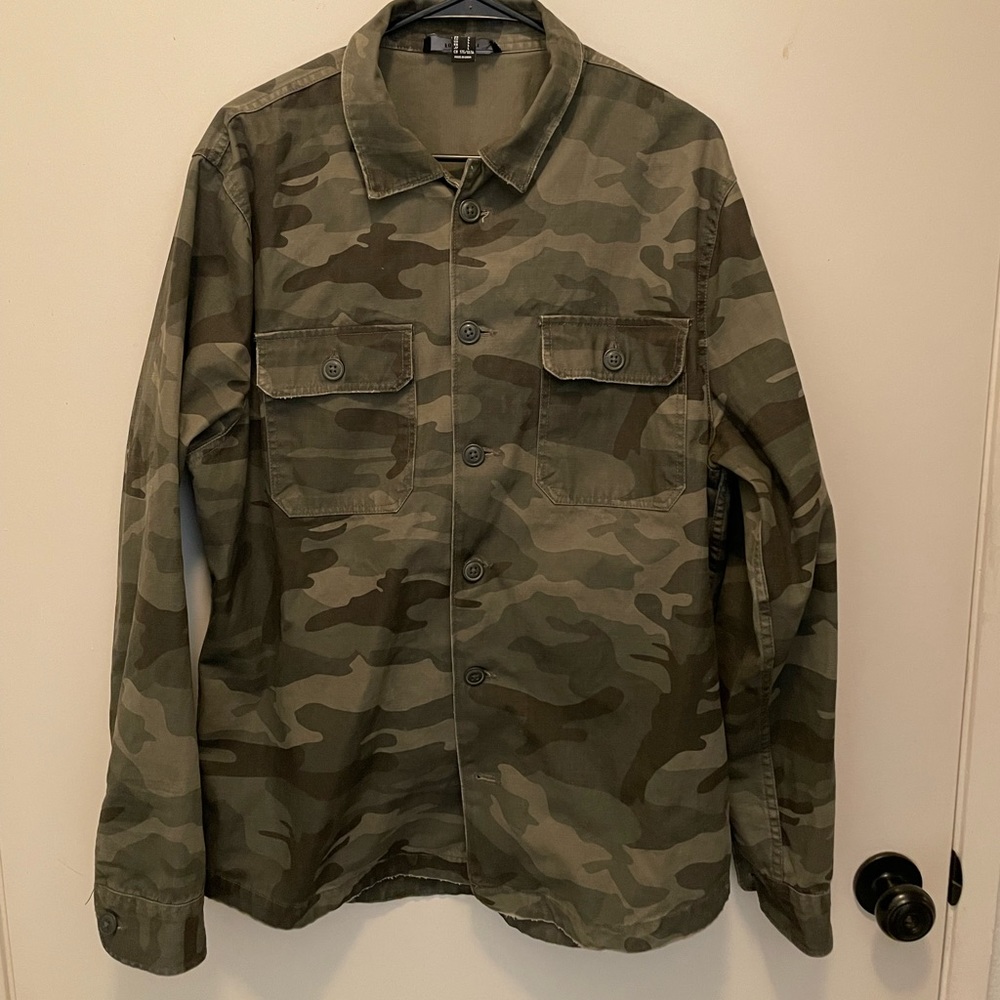 Forever 21 Mens Camo Overshirt